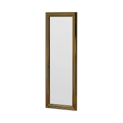 Miroir Adrastea, Verre miroité, Objet d'ameublement mural, Décoration avec miroir, 40x3h105 cm, Or