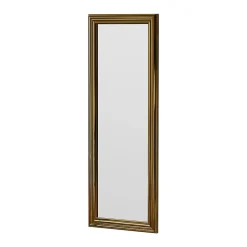 Miroir Adrastea, Verre miroité, Objet d'ameublement mural, Décoration avec miroir, 40x3h105 cm, Or