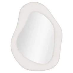 Miroir avec Cadre Bosa, Blanc, Verre, 46,5x61x3,5 cm, Seven Design