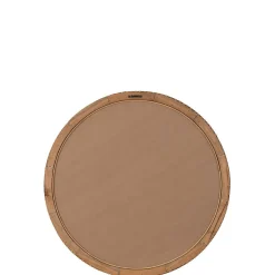 Miroir avec cadre en bois naturel 75x14x75 cm