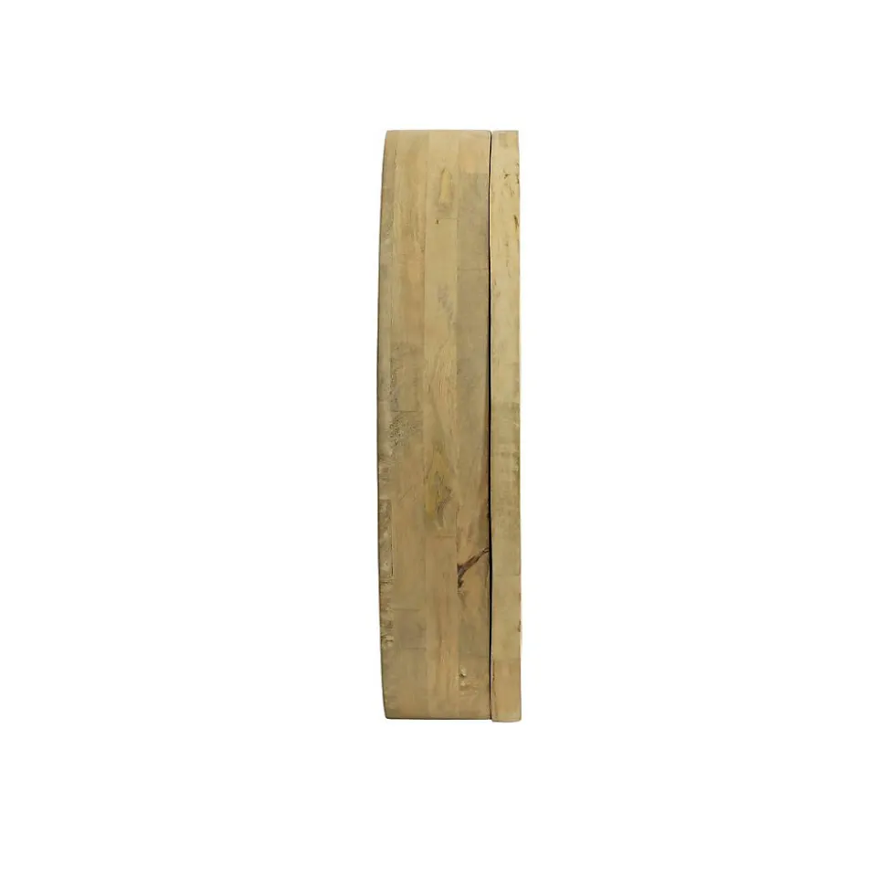 Miroir avec étagères en bois de manguier clair Juliet