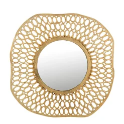 Miroir cercles aluminium 83x83x2cm