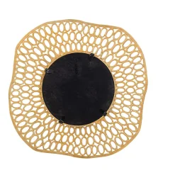 Miroir cercles aluminium 83x83x2cm