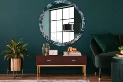 Miroir Circulaire avec Cadre Imprimé Décoratif Tulup 100 cm - 86 cm Mer Agitée