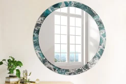 Miroir Circulaire avec Cadre Imprimé Décoratif Tulup 90 cm - 76 cm Mer Agitée