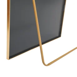 Miroir complet arqué, 180 x 80 cm, pleine longueur, monté au mur, miroir de sol, pour le salon, Doré