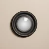 Miroir convexe patine noire 24cm