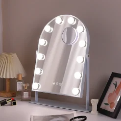 Miroir de maquillage hollywood coiffeuse avec lumière Arche 30x41cm