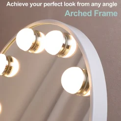 Miroir de maquillage hollywood coiffeuse avec lumière Arche 30x41cm