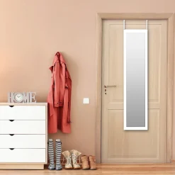 Miroir de porte rectangulaire blanc 30 x 120cm Dada Art