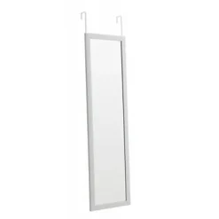 Miroir de porte rectangulaire blanc l.35 x H.125