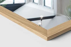 Miroir Debout Tulup 156x36 cm avec un cadre MDF effet bois pour le dressing
