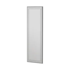 Miroir Dperisi, Verre miroité, Objet d'ameublement mural, Décoration avec miroir, 40x2h120 cm, Blanc