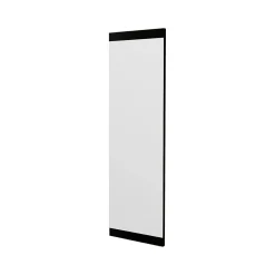 Miroir Dprenn, Verre miroité, Objet d'ameublement mural, Décoration avec miroir, 40x2h120 cm, Noir