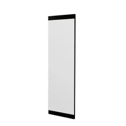 Miroir Dprenn, Verre miroité, Objet d'ameublement mural, Décoration avec miroir, 40x2h120 cm, Noir