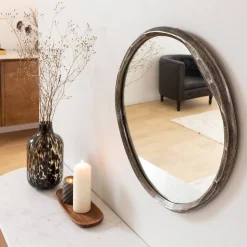 Miroir en aluminium petit modèle Beryl