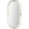 Miroir en métal ovale à suspendre