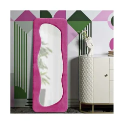 Miroir en verre et tissu Theodor 60x4x160 cm