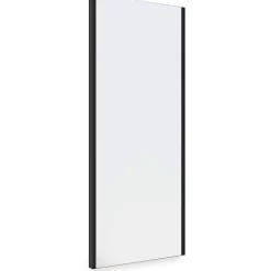 Miroir extractible pour l'intérieur de l'armoire Noir texturé