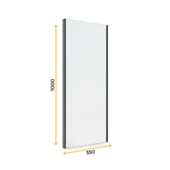 Miroir extractible pour l'intérieur de l'armoire Noir texturé