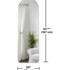 Miroir Hubba 51x157 cm - Laiton - Type: Miroir