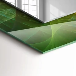 Miroir Imprimé Tulup 80x60 cm Spirale Abstraite Colorée Glace Murale Moderne Pour Salle De Bain