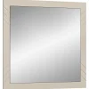 Miroir LUNA Beige mat Carré 80x80 cm Meuble suspendu