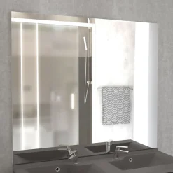 Miroir MIRCOLINE - 140x105cm - Sans applique