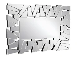 Miroir mural en inox - L. 120 x H. 76 cm - UYUNI
