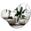 Miroir Mural Irrégulier Wallfluent 68 x 67cm Miroir Asymétrique Design Pour Salon Ou Salle De Bain