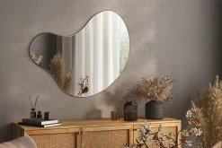 Miroir Mural Irrégulier Wallfluent 68 x 67cm Miroir Asymétrique Design Pour Salon Ou Salle De Bain