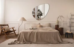 Miroir Mural Irrégulier Wallfluent 68 x 67cm Miroir Déco Forme Libre Pour Chambre Ou Couloir