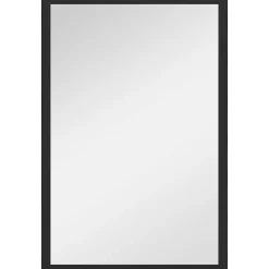 Miroir mural rectangulaire dim. 40L x 60H cm cadre bois noir