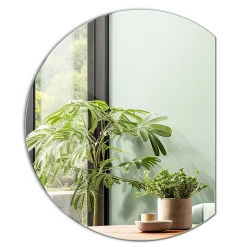 Miroir mural Tulup forme cercle coupé design 63x70 cm 1 pièce