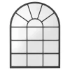 Miroir mural Villalago forme fenêtre arrondie 80 x 60 cm en.casa