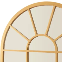 Miroir mural Villalago forme fenêtre arrondie 80 x 60 cm en.casa
