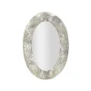 Miroir ovale en métal Argelux 87.5x6.5x128 cm