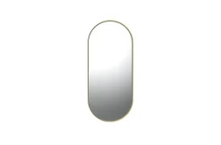 Miroir ovale métal doré H.100cm Ornami, Elvie