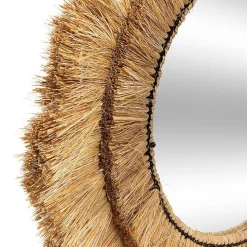 Miroir raphia Safari diamètre 57cm