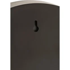Miroir rond avec bord noir en métal 30x30x5 cm