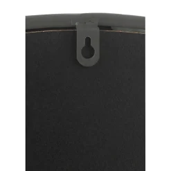 Miroir rond avec cadre noir D.110 cm