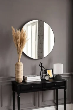 Miroir rond design cadre métal ESRA