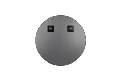 Miroir rond design cadre métal ESRA