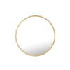 Miroir rond en métal doré 50x50x2 cm