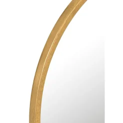 Miroir rond en métal doré 50x50x2 cm
