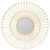 Miroir Rond en rotin - Diam 75 cm