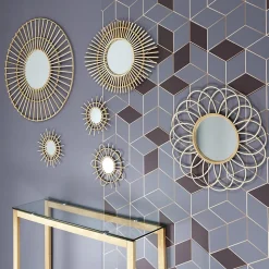 Miroir Rond en rotin - Diam 75 cm
