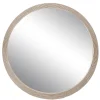 Miroir rond en rotin beige Ø40cm Ornami Promo