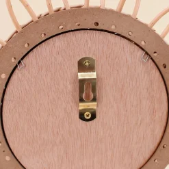 Miroir rond en rotin 30cm, Mahé