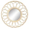 Miroir rond en rotin naturel Ø56 cm Deko & co